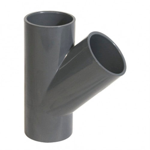 T-KOMAD 63 mm, 45°,PN16, U-PVC, PIMTAS