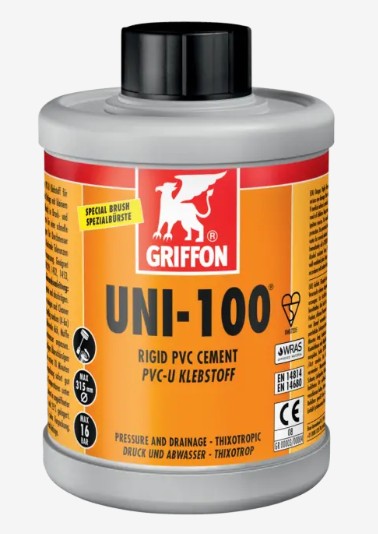 LJEPILO U-PVC UNI-100 SPORO GRIFON 1000 ml