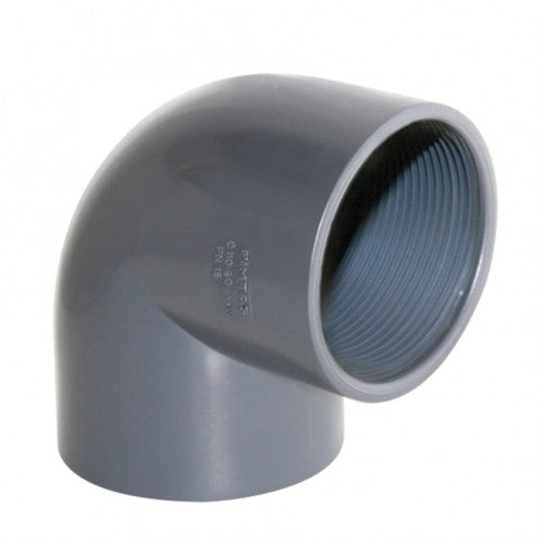 KOLJENO SA U.N. 25 mm x 3/4'',90°,U-PVC, PN16,PIMTAS