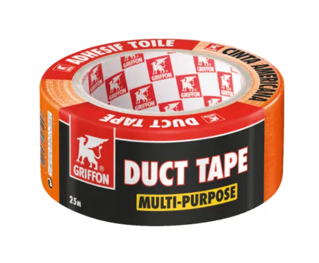 LJEPLJIVA TRAKA OJAČANA NARANDŽASTA 25 m X 48 mm GRIFON