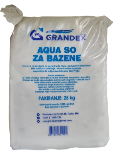 SO ZA BAZENE - AQUA  25 kg