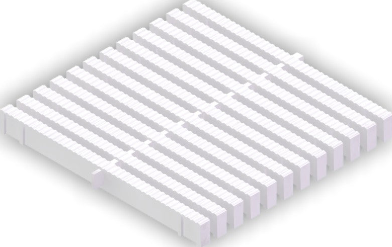 REŠETKA PRELIVNA 240 MM BIJELA (46 KOM/M)